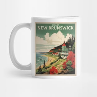 New Brunswick Canada Vintage Poster Tourism Mug